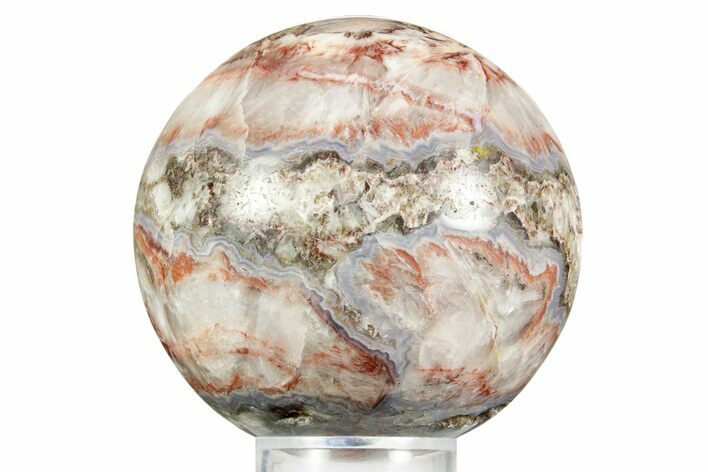 Polished Barite, Quartz & Agate Sphere - Arizona #371244